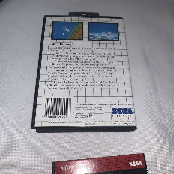 Video Game After Burner Sega Master System, A Four Mega Cartridge - Picture 5 of 9